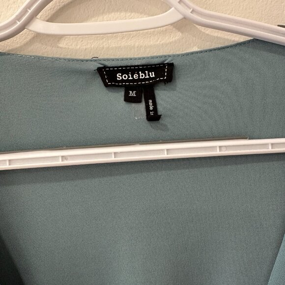 Baltic Born Midi Wrap Dress in colour Sea Glass Size Medium - Picture 2 of 4